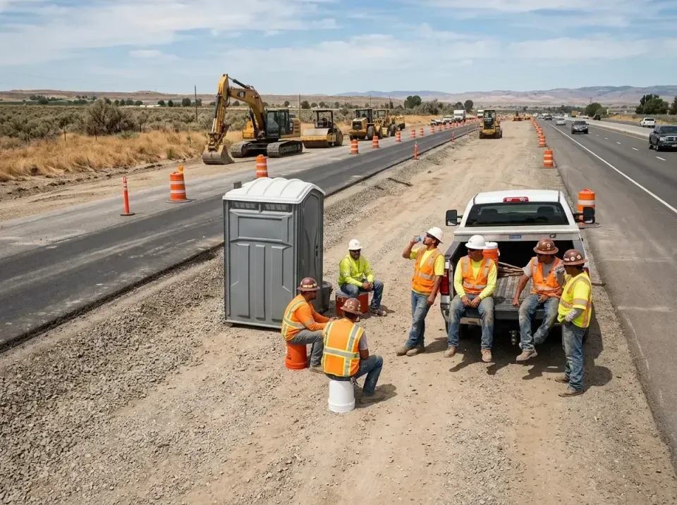 highway-road-construction-crew-007 — frequently asked questions, Porta Potty and Restroom Rentals in Geneva, WA